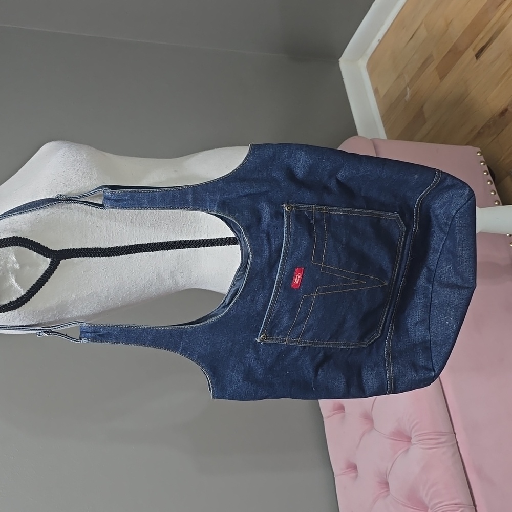 Rare vintage hobo style denim faded glory bag
